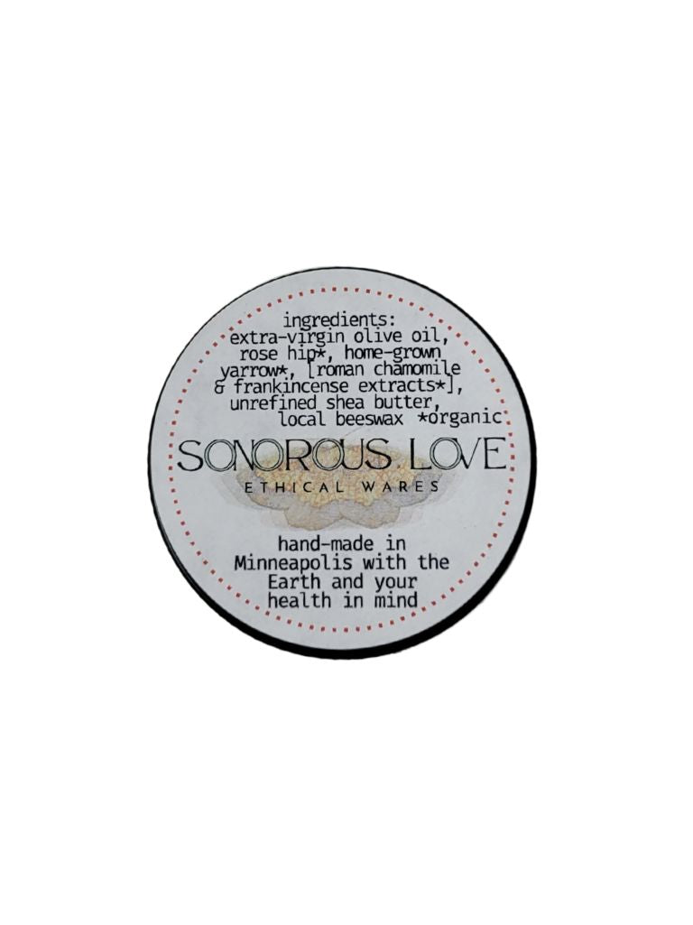 Chamomile Frankincense Calming Organic Medicinal Balm